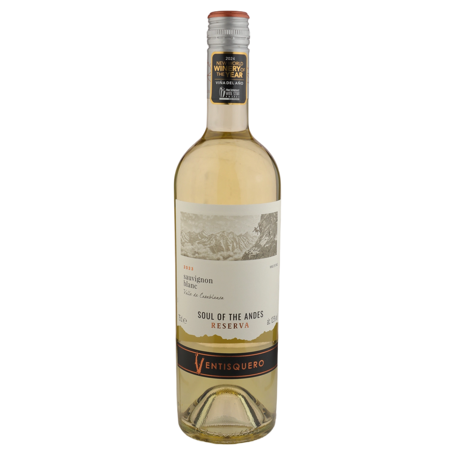 A bottle of 2023 Vina Ventisquero Reserva Sauvignon Blanc 750ml White Wine