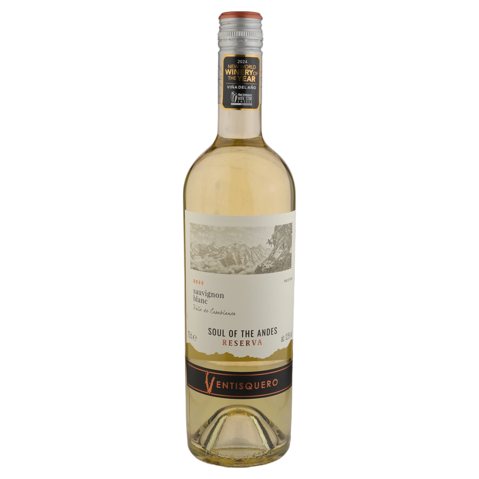 A bottle of 2023 Vina Ventisquero Reserva Sauvignon Blanc 750ml White Wine