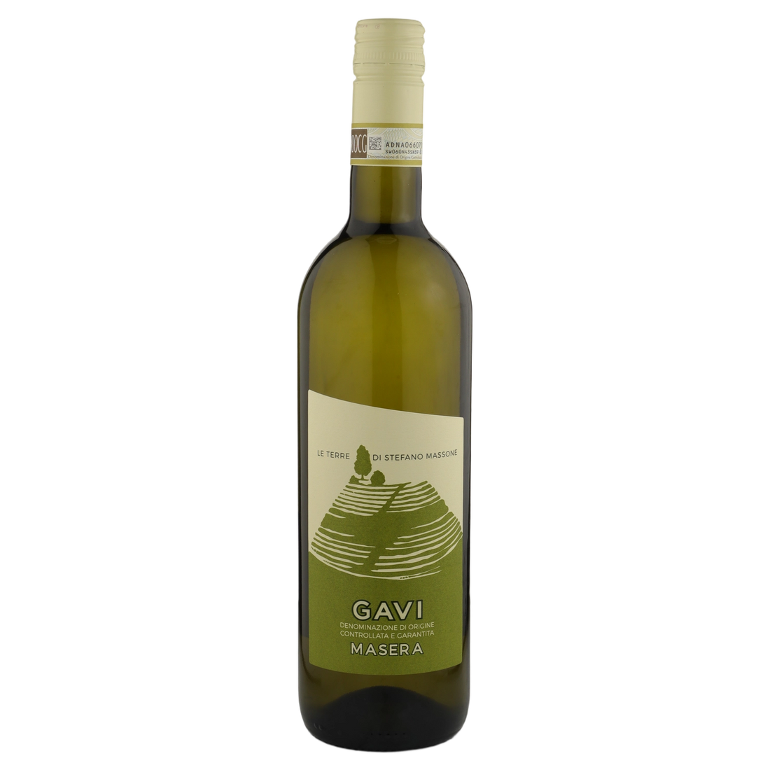 A bottle of 2023 Massone Stefano Gavi 'Vigneto Masera' 750ml White Wine