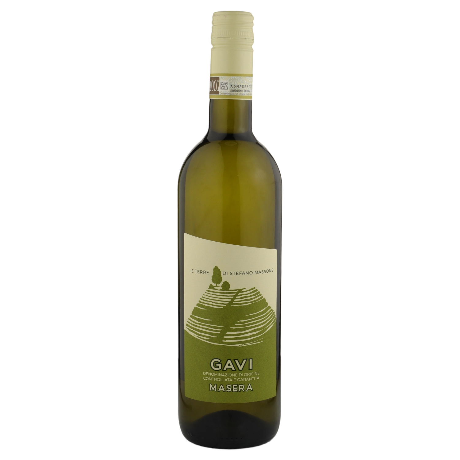 A bottle of 2023 Massone Stefano Gavi 'Vigneto Masera' 750ml White Wine