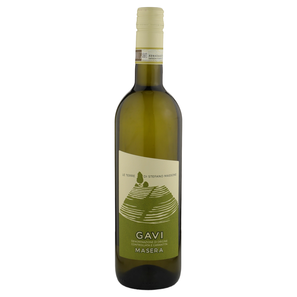 A bottle of 2023 Massone Stefano Gavi 'Vigneto Masera' 750ml White Wine