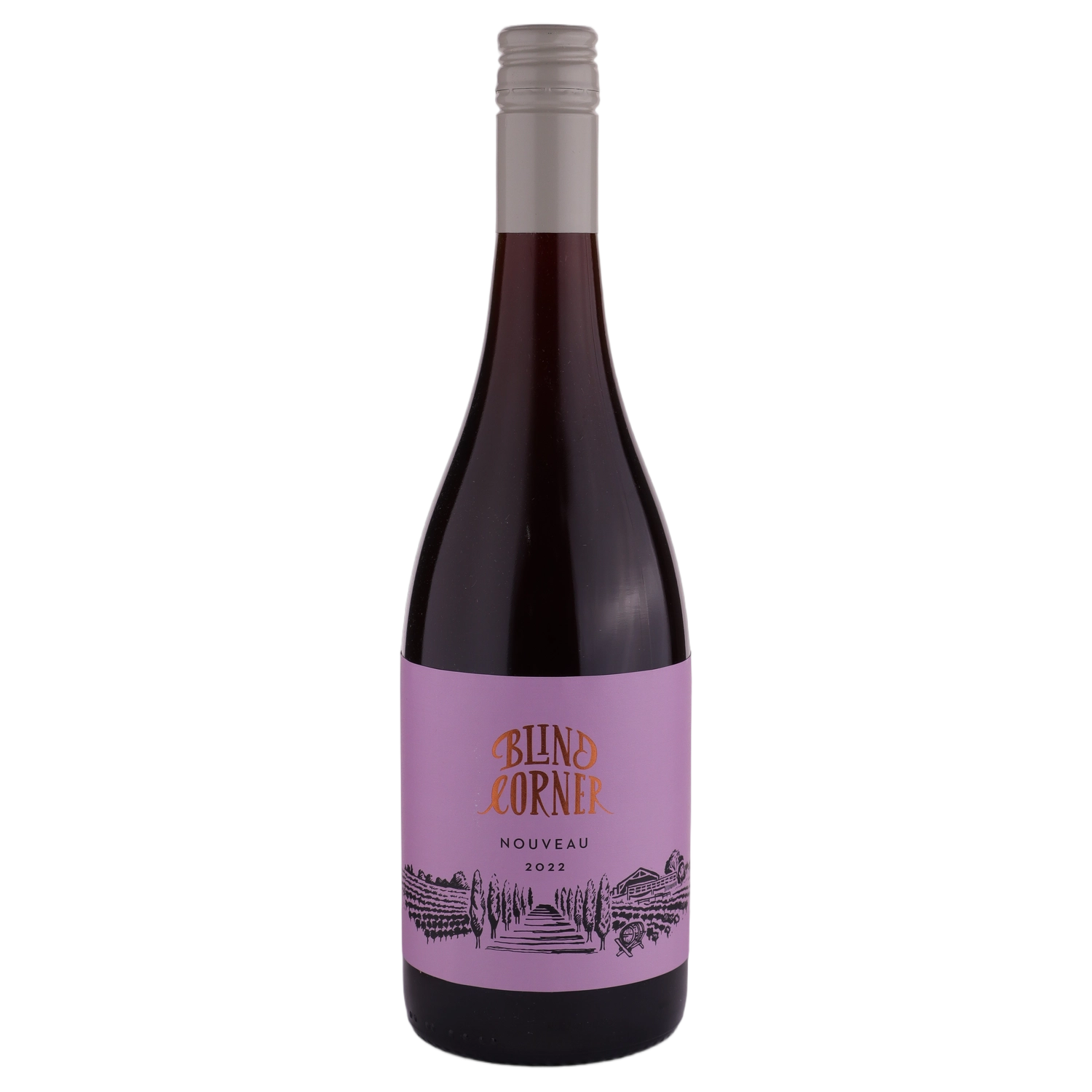 A bottle of 2022 Blind Corner Quindalup Nouveau 750ml Red Wine