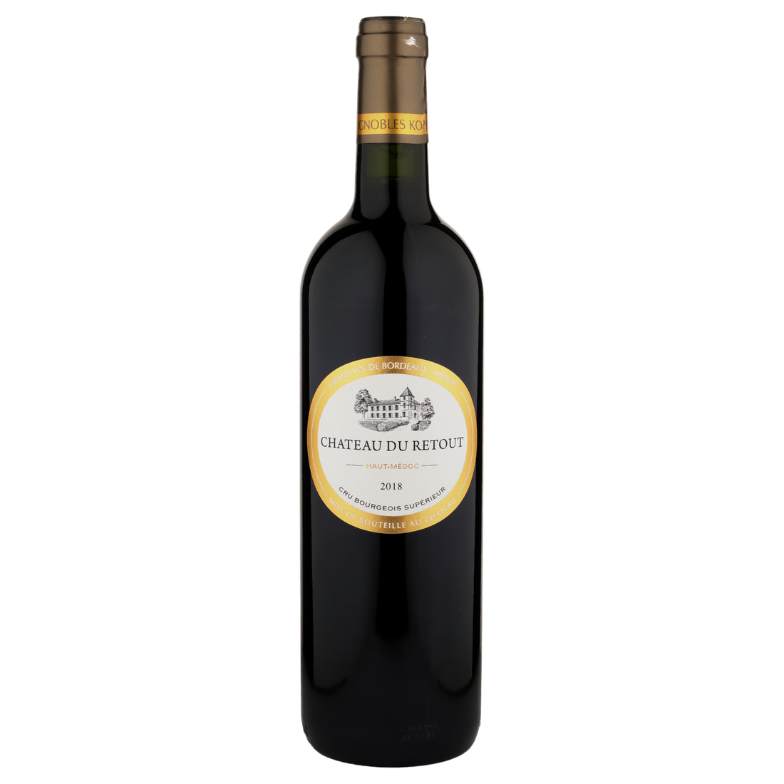 A bottle of Château Retout Cru Bourgeois Haut Médoc 2018 750ml Red Wine