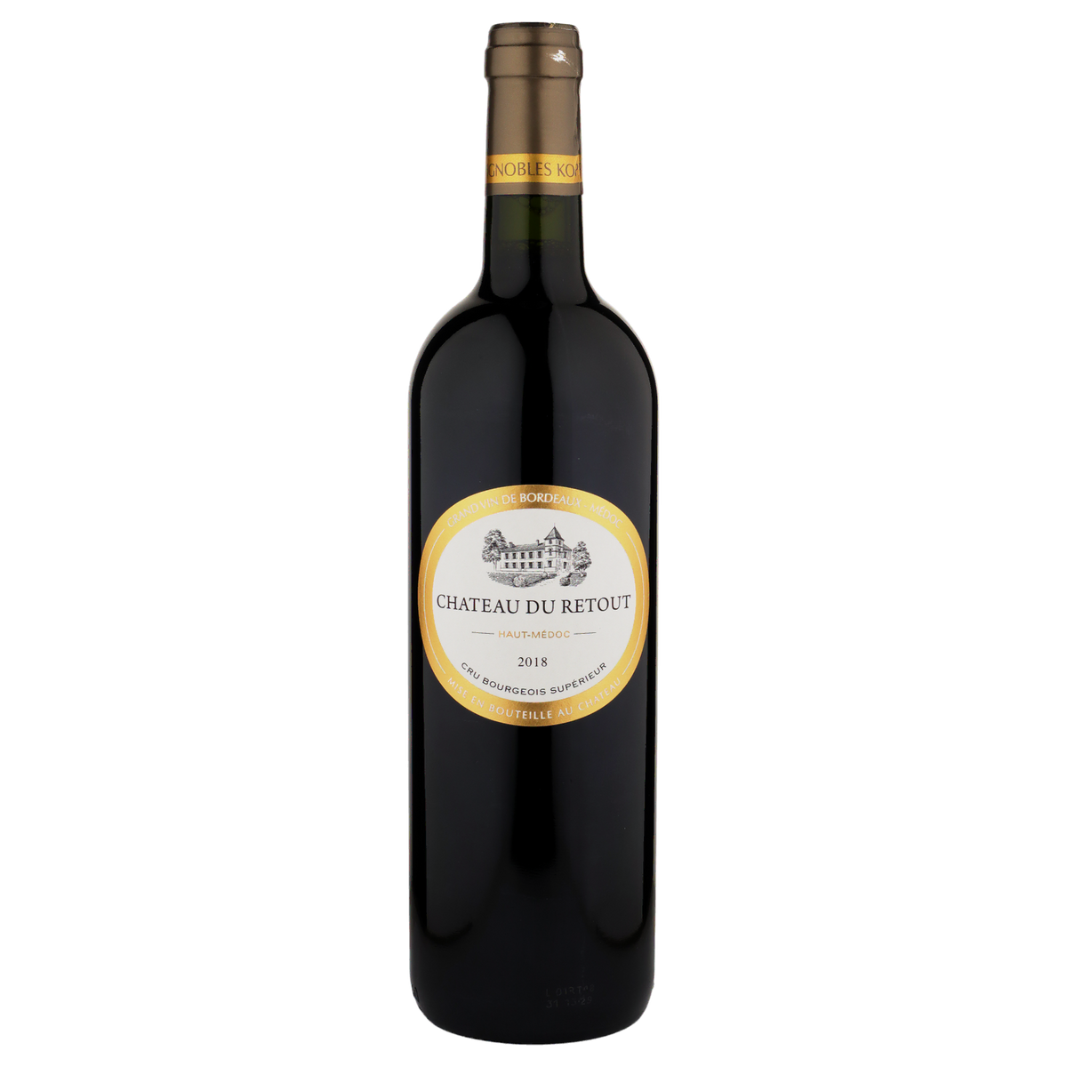 A bottle of Château Retout Cru Bourgeois Haut Médoc 2018 750ml Red Wine