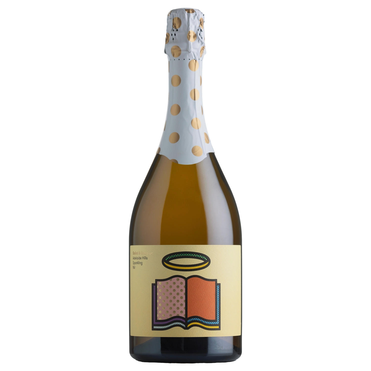 A bottle of Saint & Scholar Sparkling Pinot Noir Chardonnay 2023 750ml Sparkling Wine