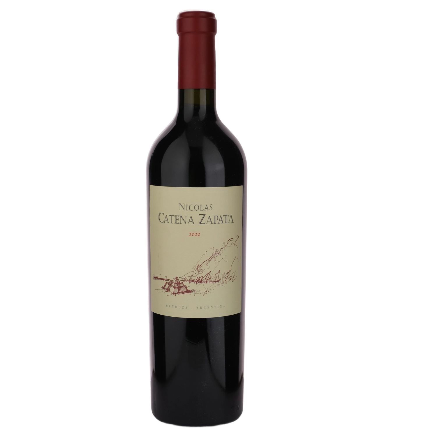 A bottle of 2020 Bodega Catena Zapata Nicolás Catena Zapata 750ml Red Wine