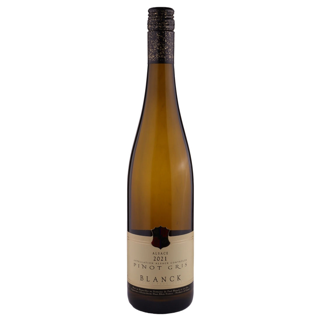 A bottle of 2021 Paul Blanck Pinot Gris Alsace 750ml White Wine