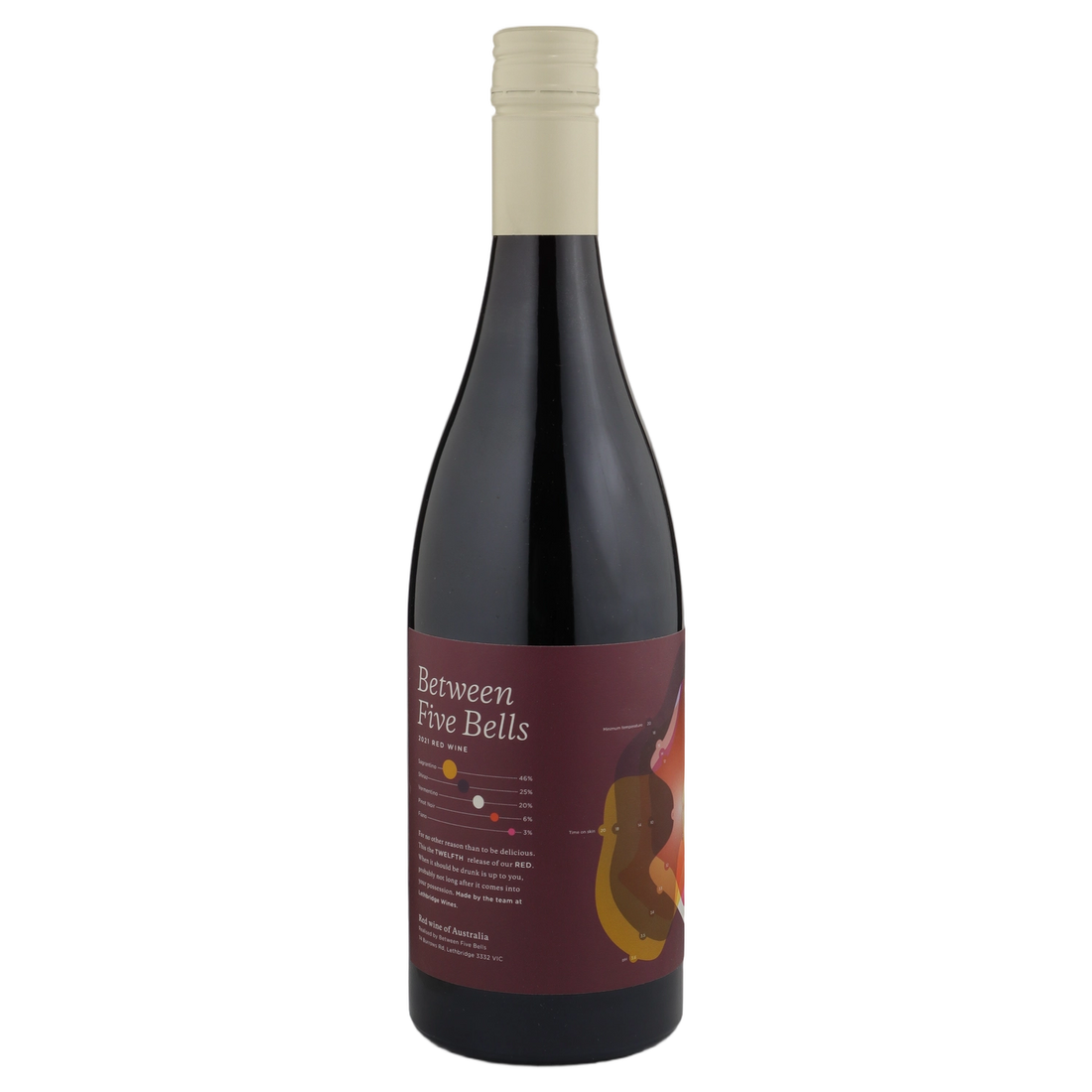 A bottle of Lethbridge Between Five Bells Red 2021 750ml Red Wine