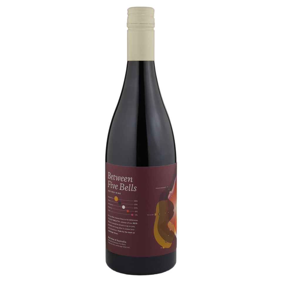 A bottle of Lethbridge Between Five Bells Red 2021 750ml Red Wine