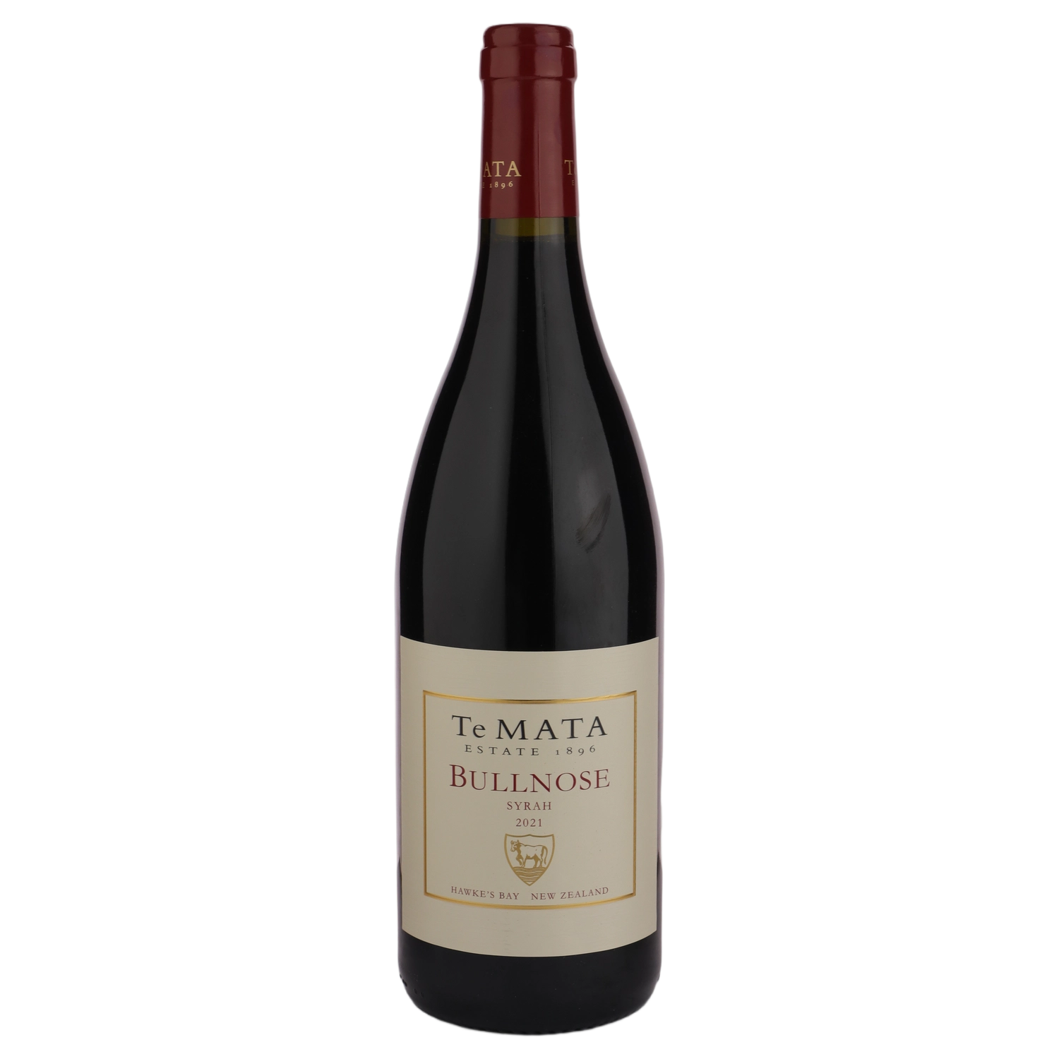 A bottle of 2021 Te Mata Bullnose Syrah 750ml Red Wine