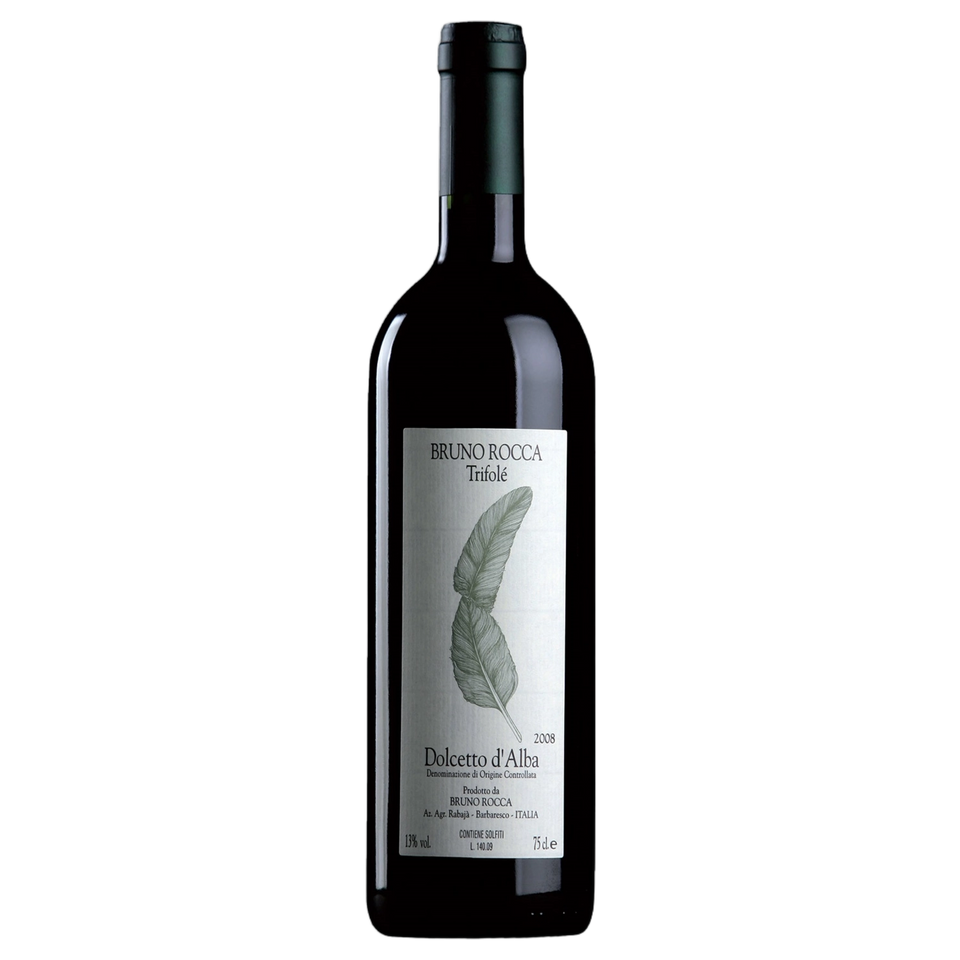 A bottle of 2023 Bruno Rocca Dolcetto d'Alba Trifole 750ml Red Wine