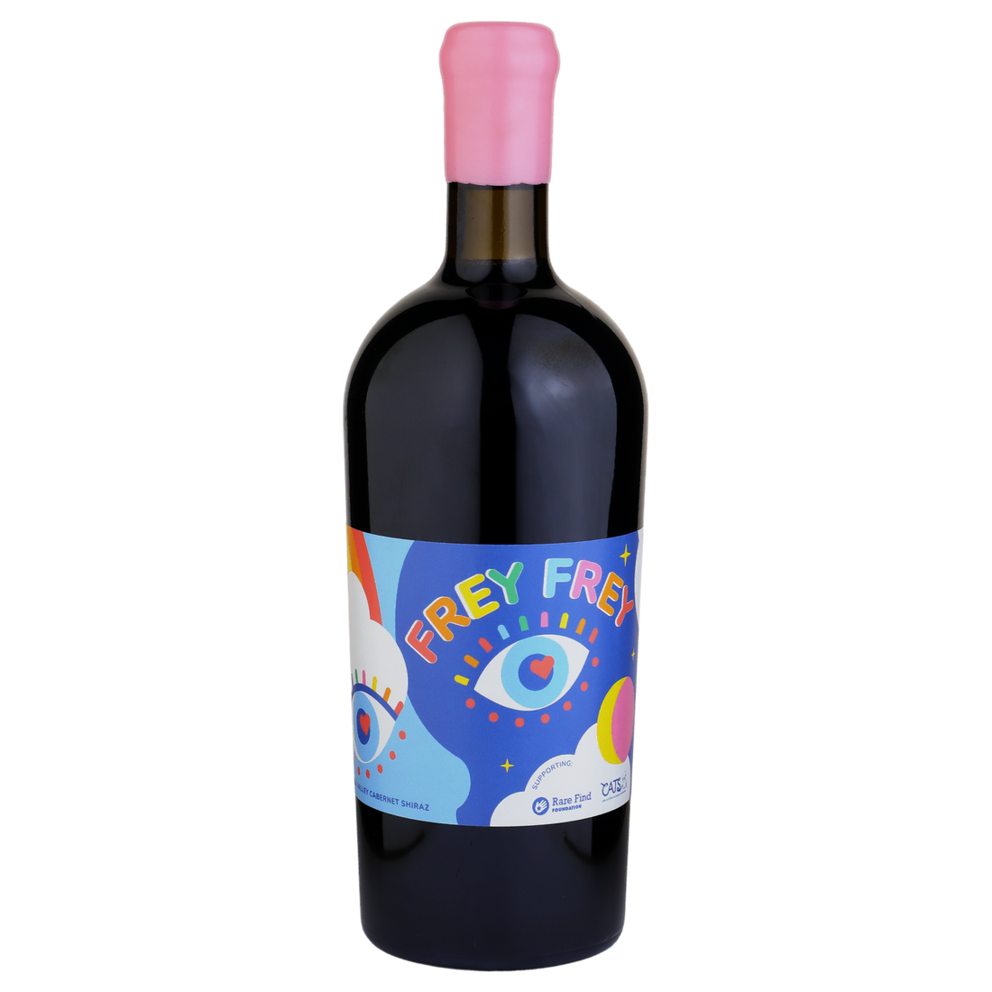 A bottle of Frey Frey Cabernet Shiraz 2019 750ml Red Wine