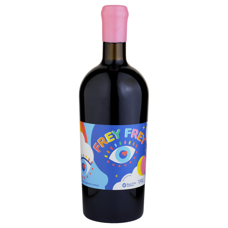 A bottle of Frey Frey Cabernet Shiraz 2019 750ml Red Wine