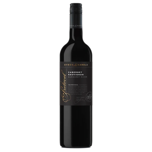 A bottle of 2022 Byron & Harold The Protocol Cabernet Sauvignon 750ml Red Wine