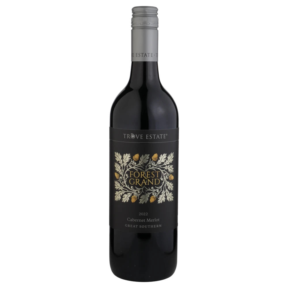 A bottle of 2022 Trove Estate Forest Grand Cabernet Merlot 750ml Red Wine
