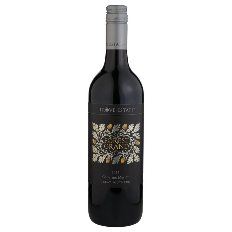 A bottle of 2022 Trove Estate Forest Grand Cabernet Merlot 750ml Red Wine