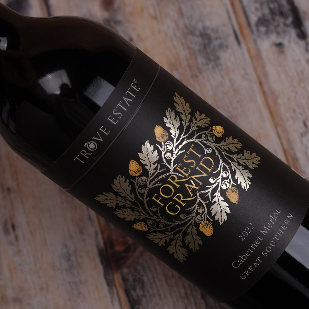 A bottle of Trove Estate Forest Grand Cabernet Merlot 2022 750ml Red Wine