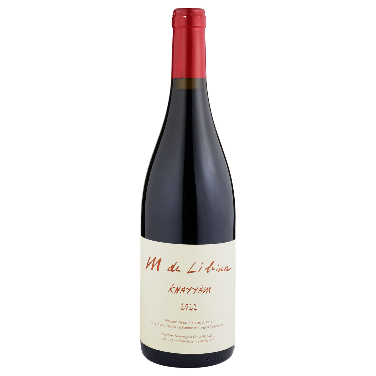 A bottle of 2022 Mas de Libian Côtes du Rhône Khayyâm 750ml Red Wine