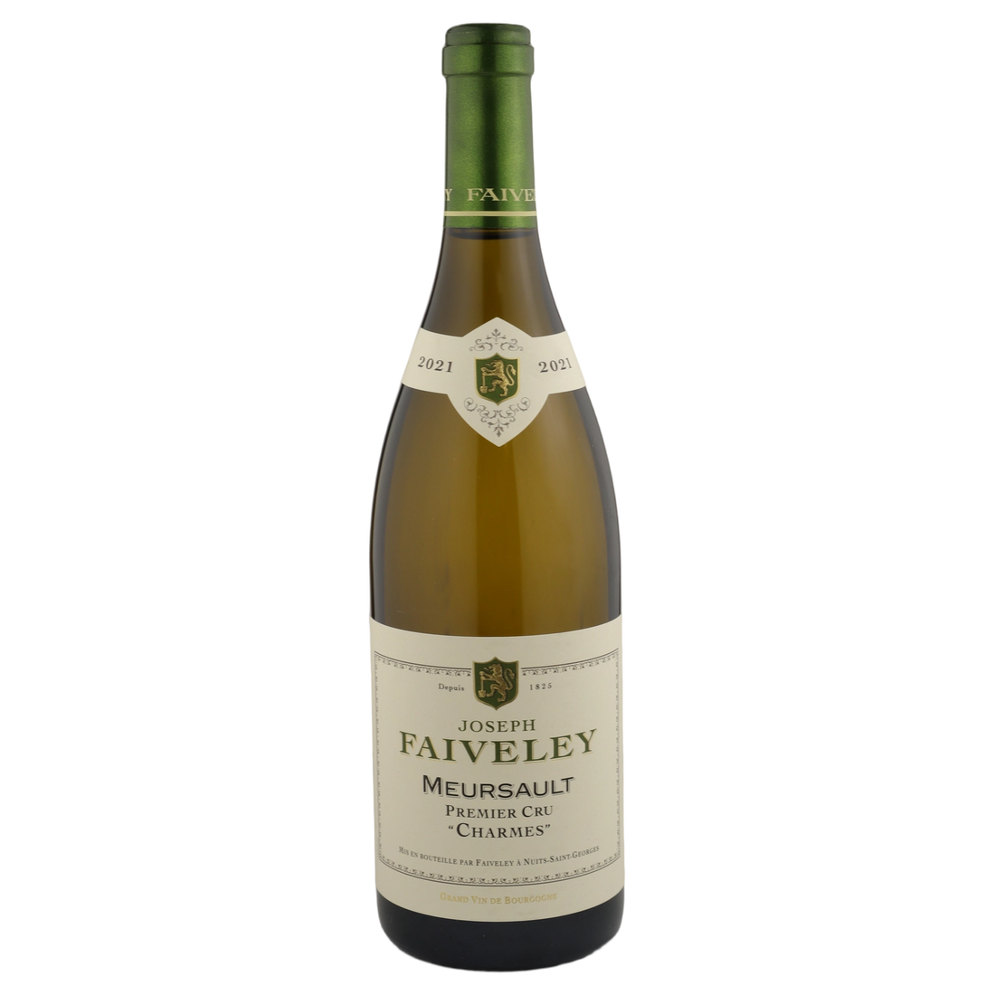 A bottle of 2021 Joseph Faiveley Meursault 1er Cru 'Charmes' 750ml White Wine