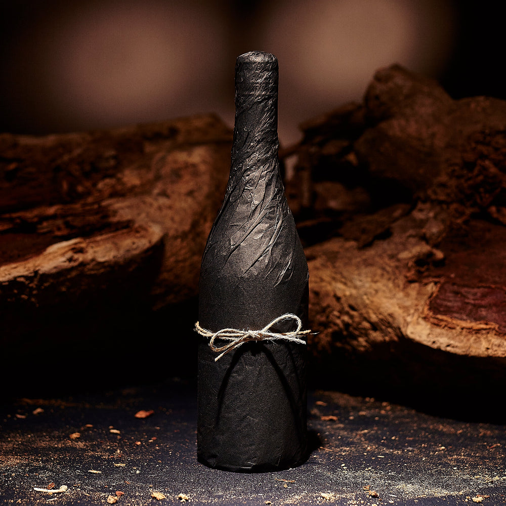 ITM437836 Mystery Single Bottle Burgundy Sloping Shape Transparent