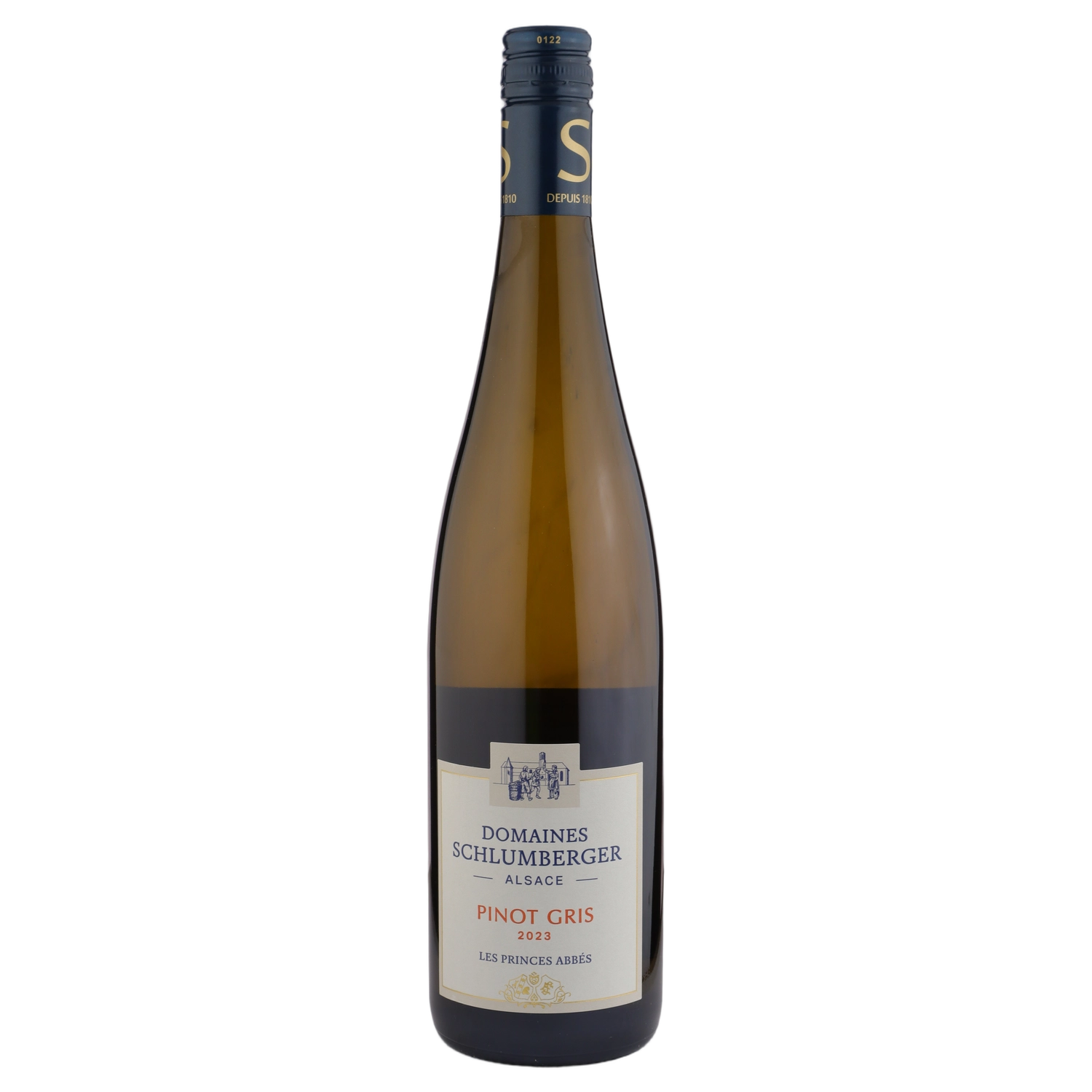 A bottle of 2023 Dom.Schlumberger Pinot Gris Les Princes Abbes 750ml White Wine