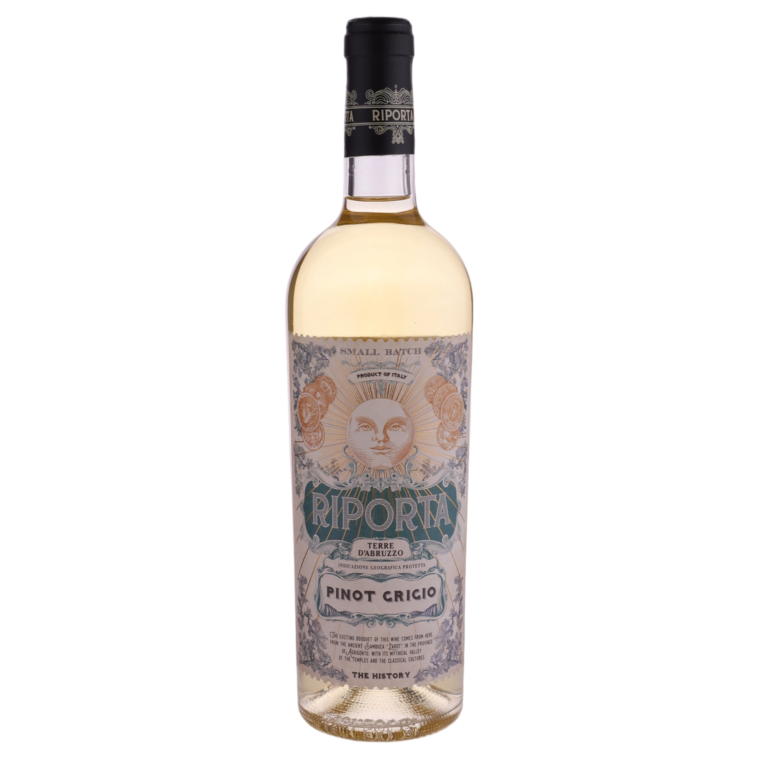 A bottle of Riporta Pinot Grigio IGT 2024 750ml White Wine