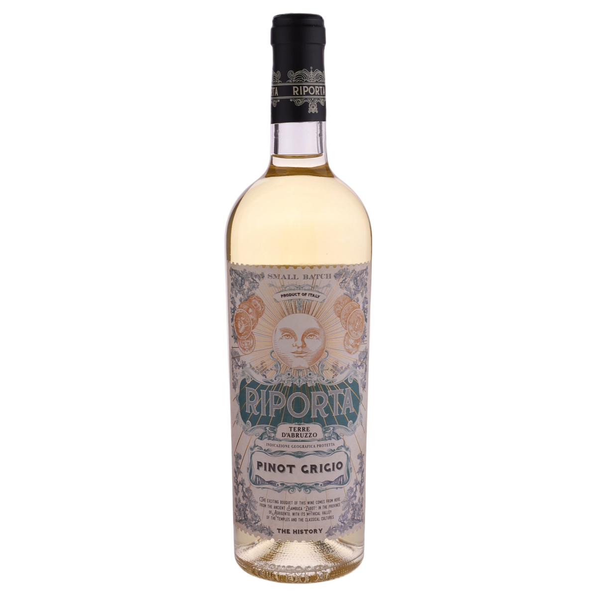 A bottle of Riporta Pinot Grigio IGT 2024 750ml White Wine