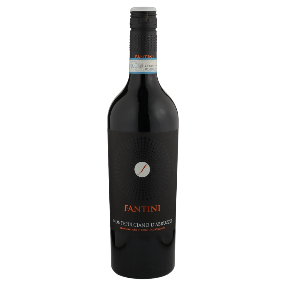 A bottle of Fantini Mont.D'Abruzzo 2022 750ml Red Wine