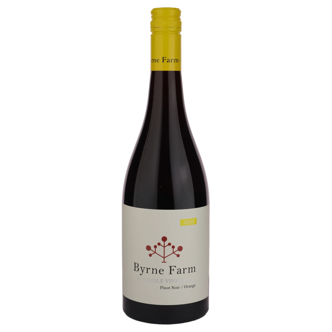 A bottle of 2023 Byrne Farm 'Glenidle Vineyard' Pinot Noir 750ml Red Wine
