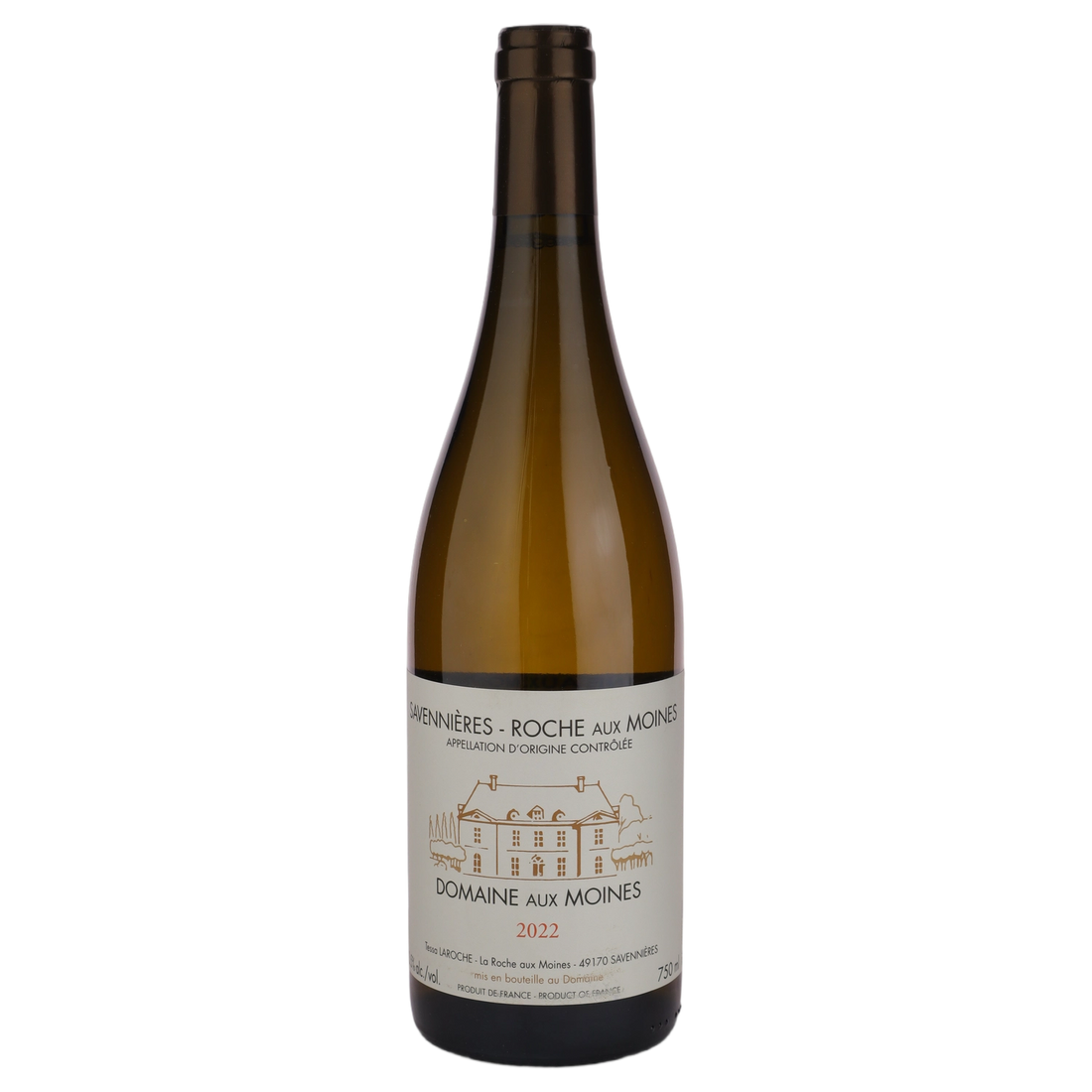 A bottle of 2022 Domaine aux Moines Savennières Roche aux Moines 750ml White Wine