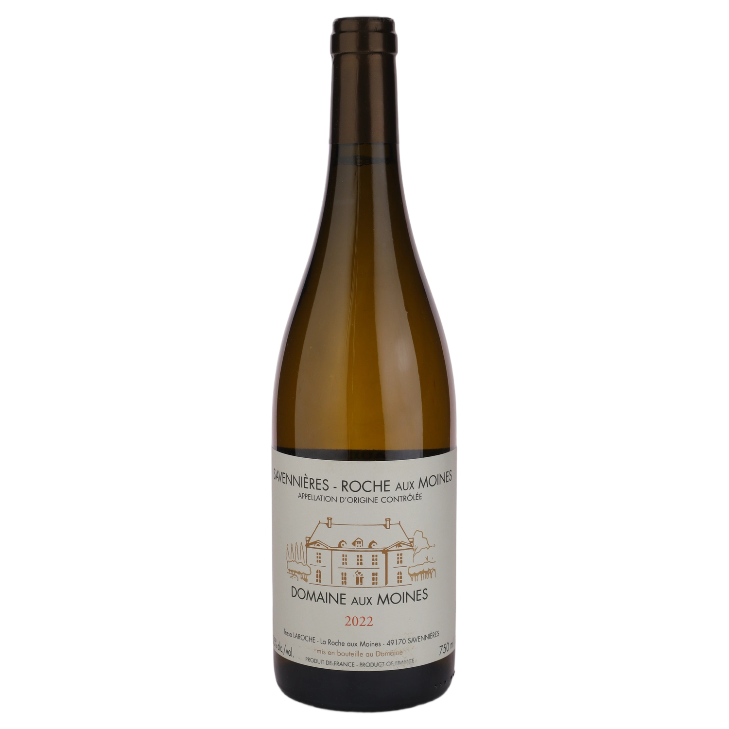 A bottle of 2022 Domaine aux Moines Savennières Roche aux Moines 750ml White Wine