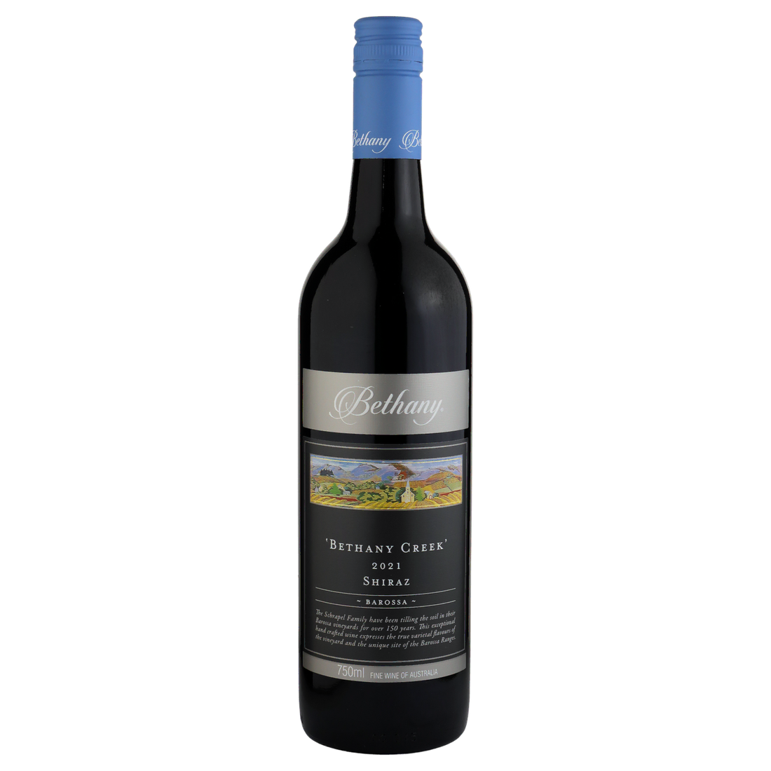 A bottle of Bethany Creek Barossa Valley Shiraz 2021 750ml Red Wine