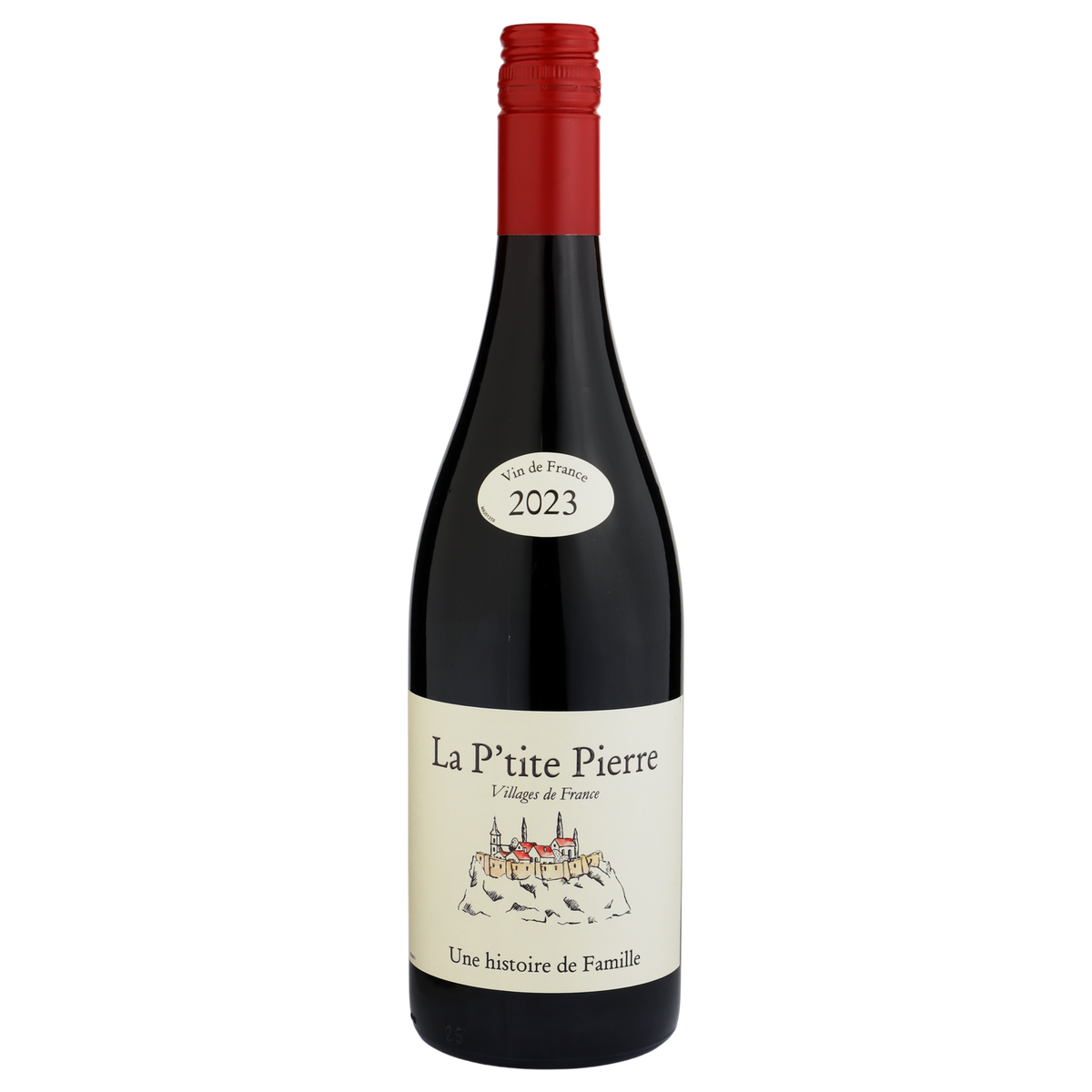 A bottle of La P'tite Pierre Rouge 2023 750ml Red Wine