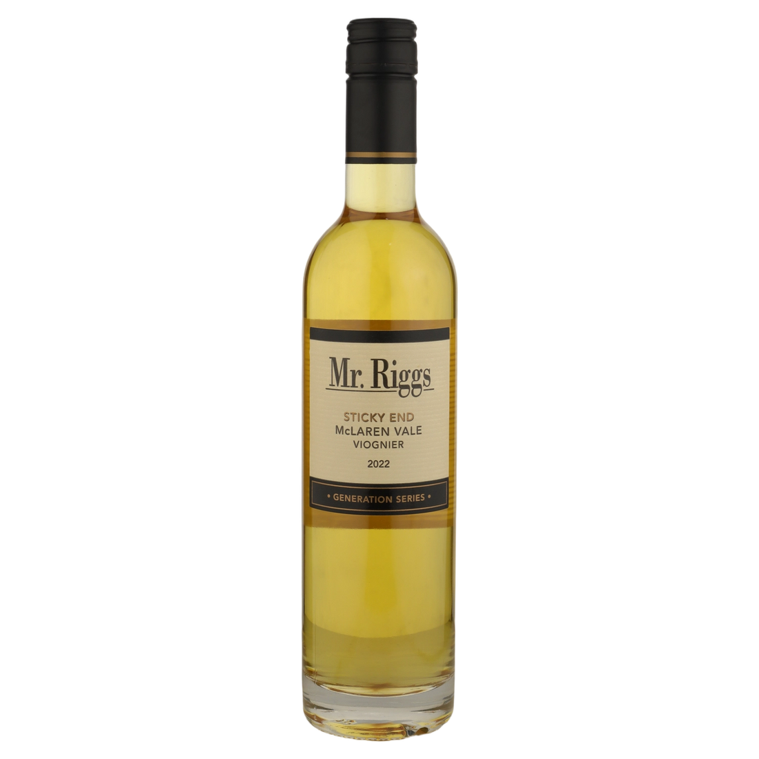 A bottle of 2022 Mr Riggs Sticky End Viognier 500ml Fortified Wine