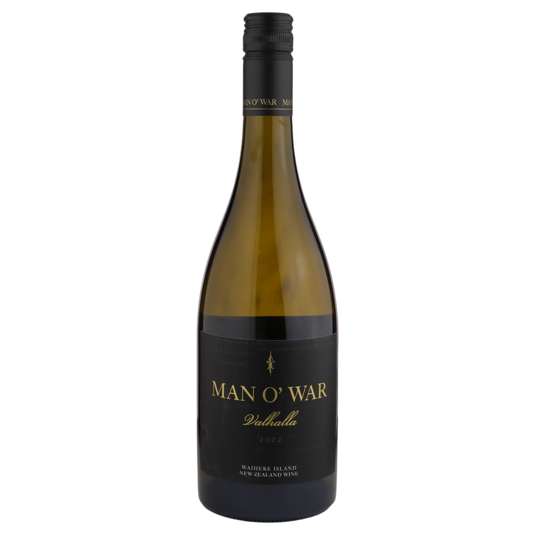 A bottle of Man O'War Valhalla Chardonnay 2022 750ml White Wine