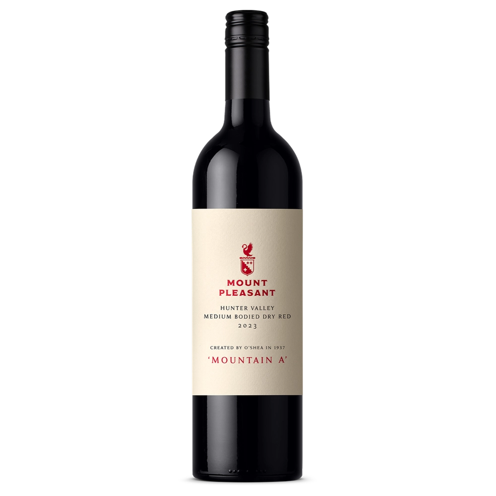 A bottle of 2023 Mount Pleasant Mountain A 750ml Red Wine