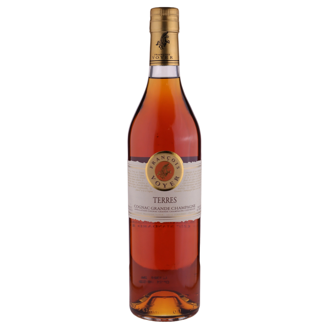 A bottle of Francois Voyer Cognac Terre de Grande Champagne 5yrs 40% 700ml