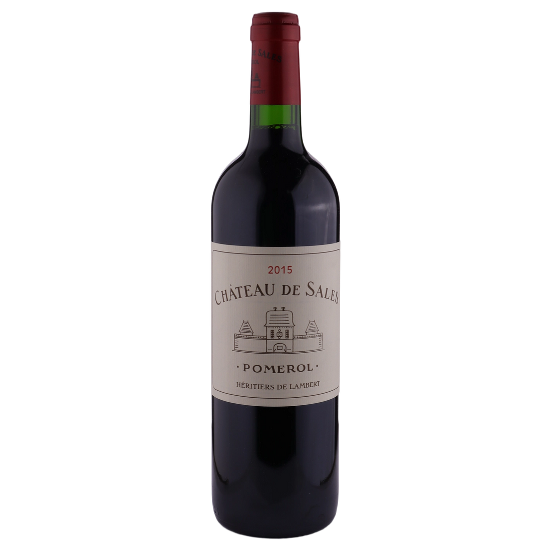 A bottle of 2015 Chateau de Sales Pomerol 750ml Red Wine