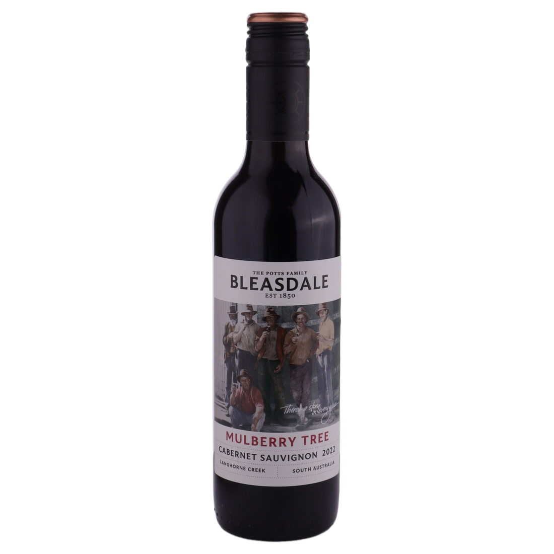 A bottle of 2022 Bleasdale Vineyards Mulberry Tree Cabernet Sauvignon 375ml Red Wine