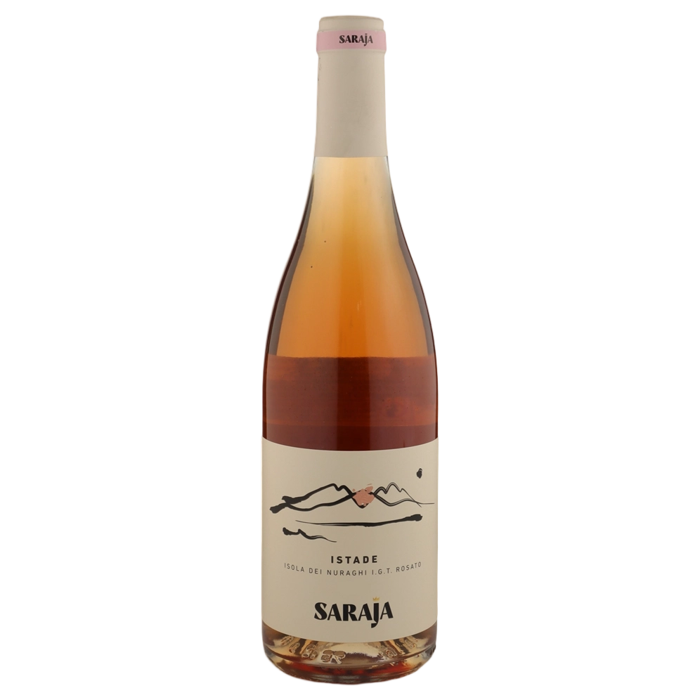 A bottle of 2023 sa Raja Rosato Isola de Nuraghi Istade IGT 750ml Rose Wine