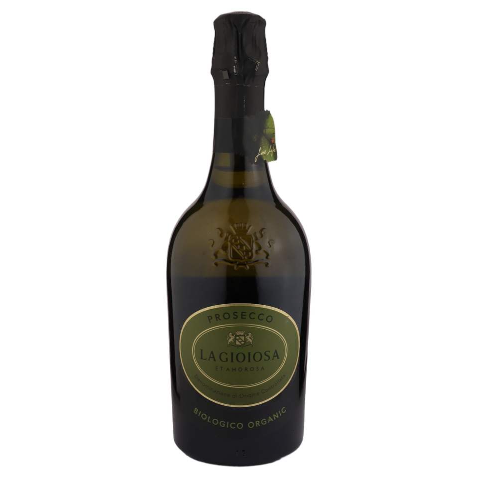 A bottle of NV La Gioiosa Italy Prosecco Organic DOC 750ml Sparkling Wine