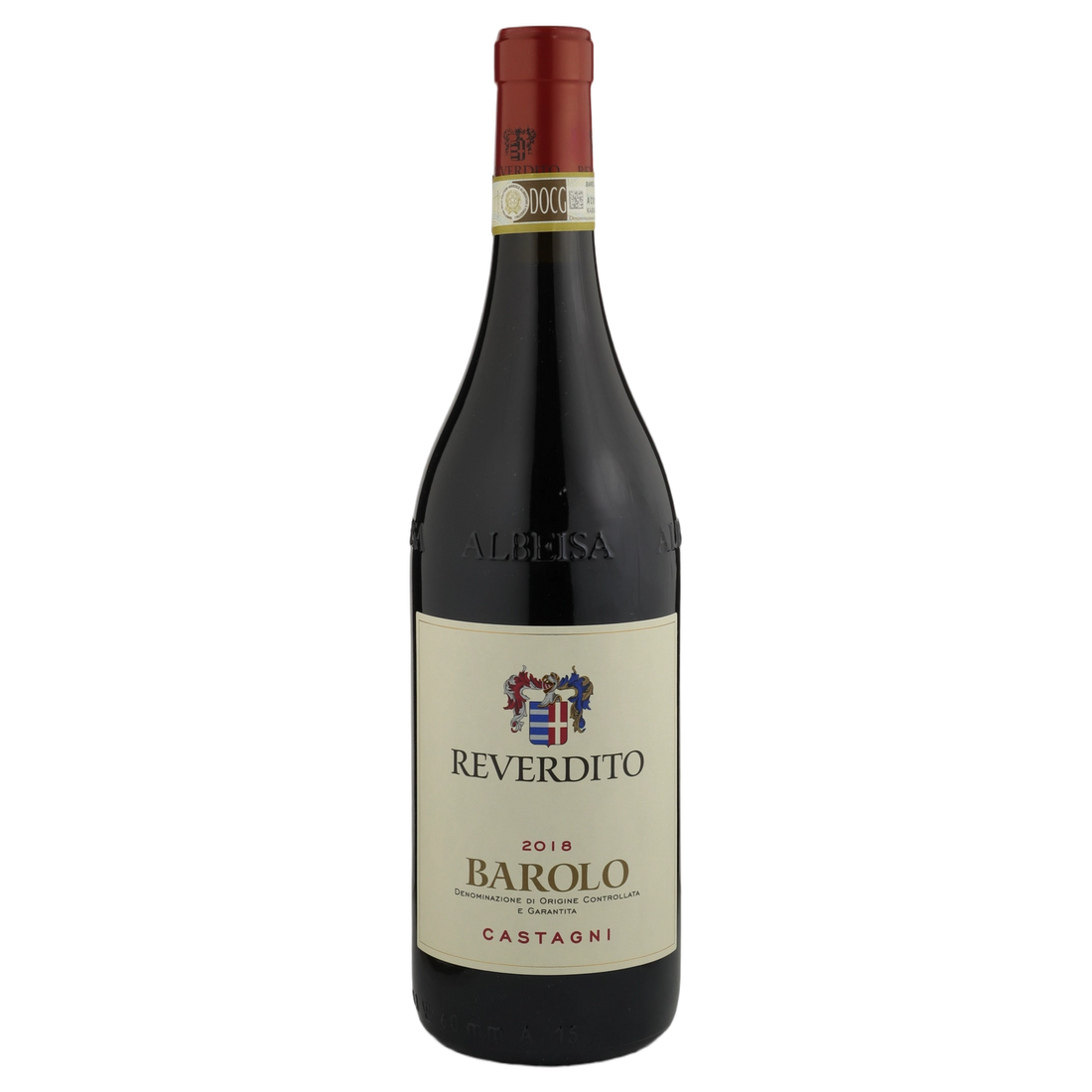 A bottle of Reverdito Michele Barolo Castagni DOCG 2018 750ml Red Wine