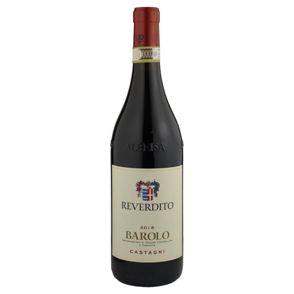 A bottle of Reverdito Michele Barolo Castagni DOCG 2018 750ml Red Wine