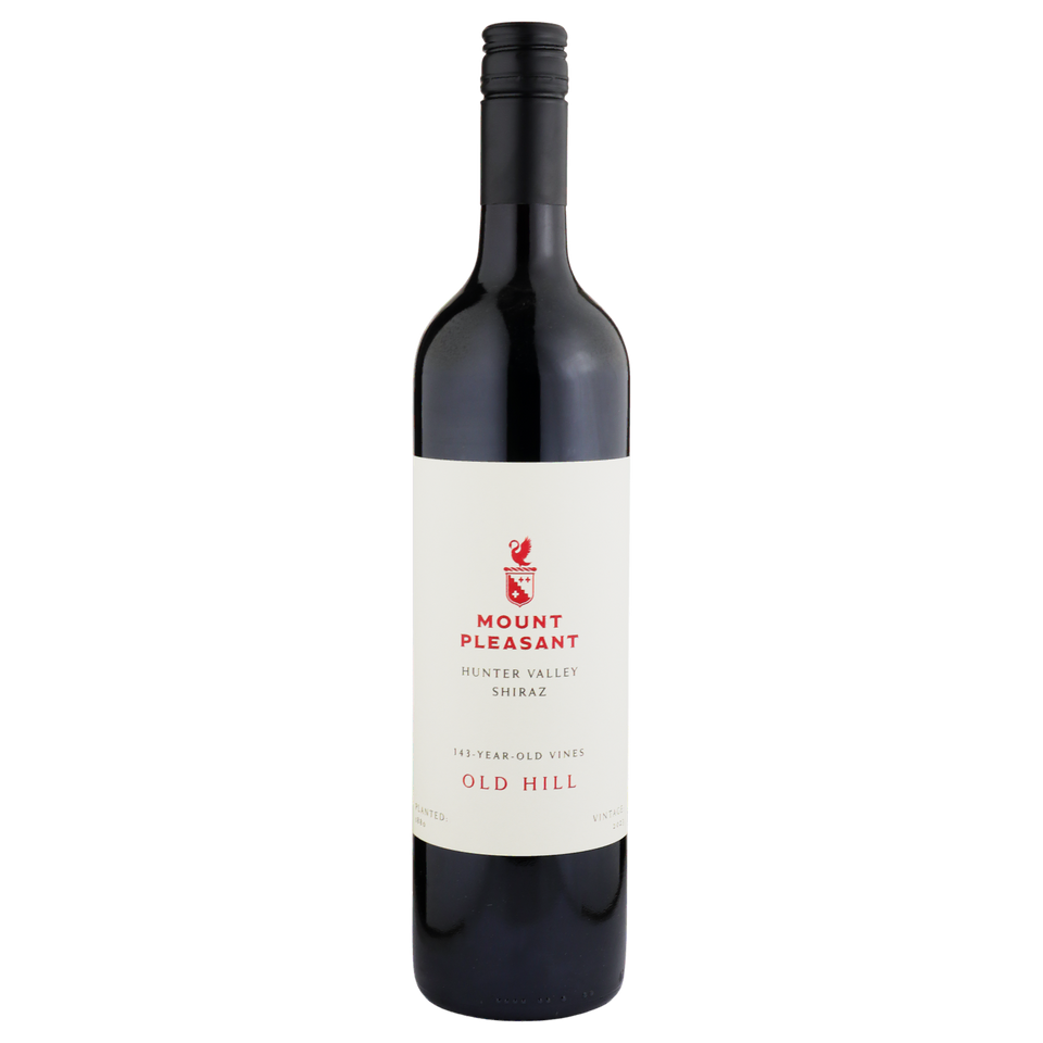 A bottle of 2023 Mount Pleasant 1880 Old Hill Vineyard Shiraz 750ml Red Wine