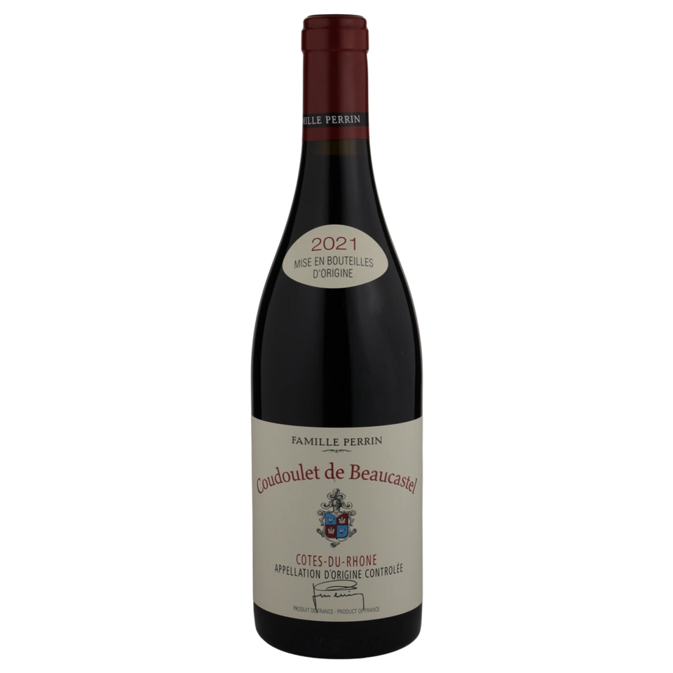 A bottle of 2021 Château de Beaucastel Côtes du Rhône Coudoulet Rouge 750ml Red Wine