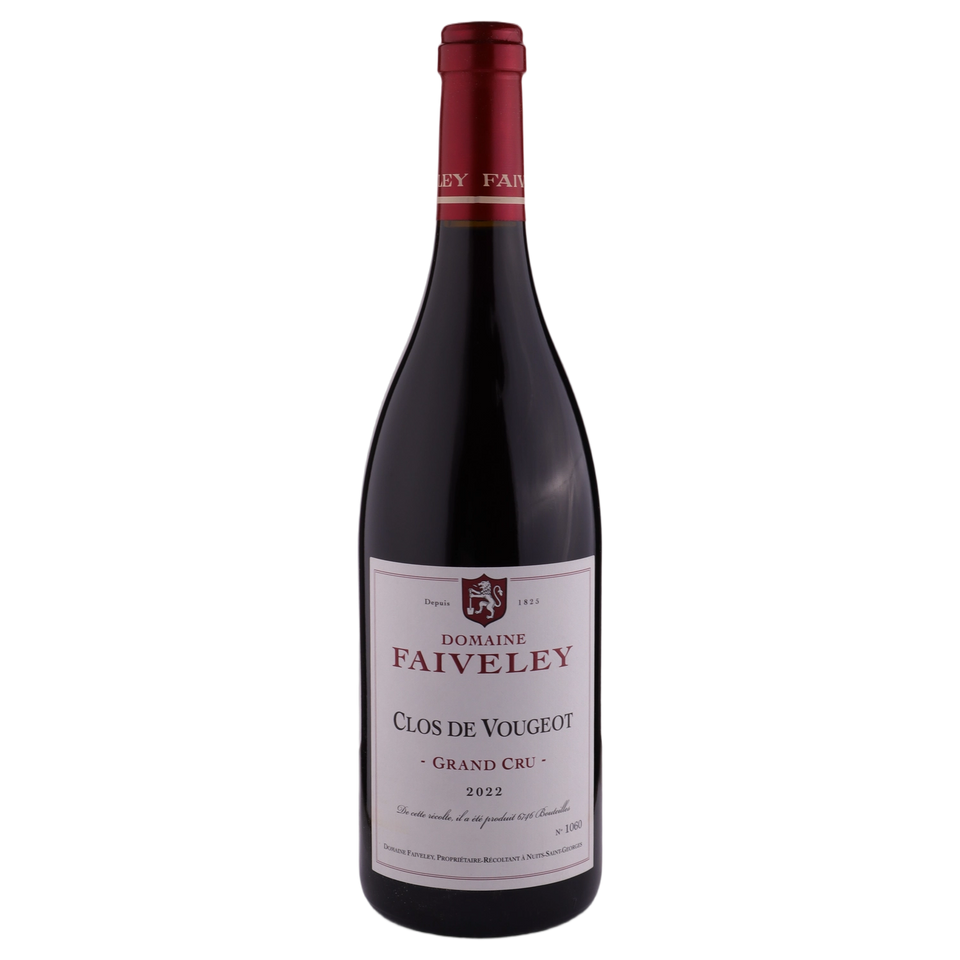 A bottle of 2022 Domaine Faiveley Clos De Vougeot Grand Cru 750ml Red Wine