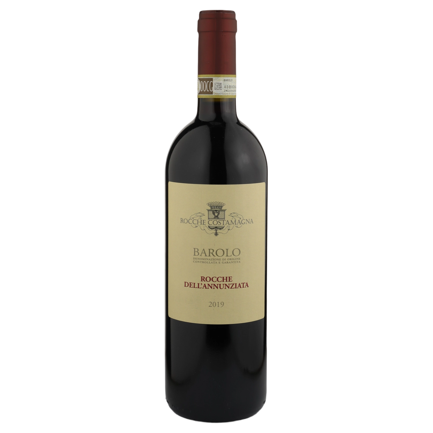 A bottle of 2019 Rocche Costamagna Barolo Rocche dell'Annunziata 750ml Red Wine