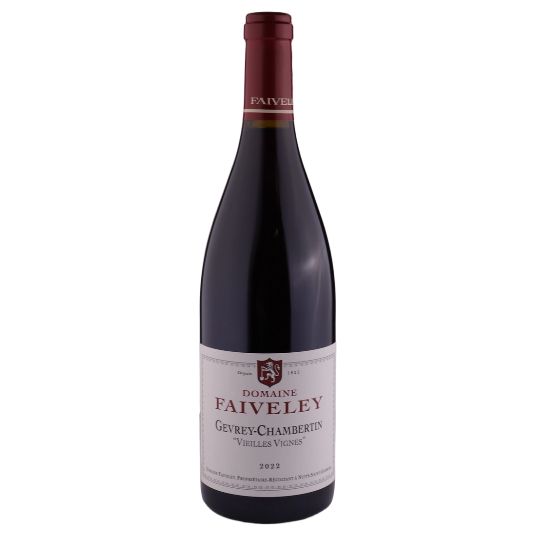 A bottle of 2022 Domaine Faiveley Gevrey Chambertin 'Vieilles Vignes' 750ml Red Wine