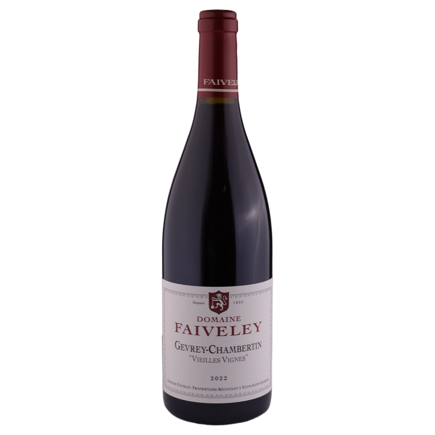 A bottle of 2022 Domaine Faiveley Gevrey Chambertin 'Vieilles Vignes' 750ml Red Wine