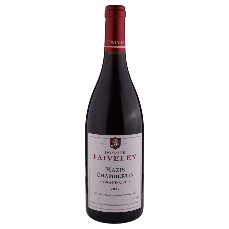 A bottle of 2022 Domaine Faiveley Mazis Chambertin Grand Cru 750ml Red Wine